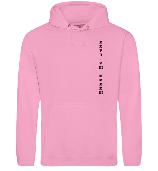 Женская толстовка (худи) Дата річниці ВИШИВКА Розовый фото