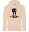 Женская толстовка (худи) Взагалі я добра котик Песочный фото