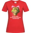 Жіноча футболка Взагалі я добра змія Червоний фото