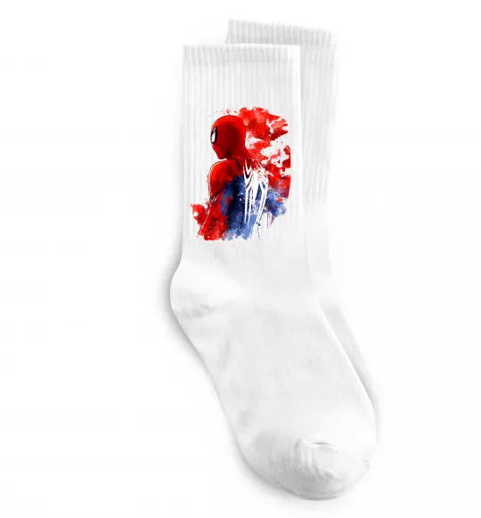 Носки Spider man Белый фото