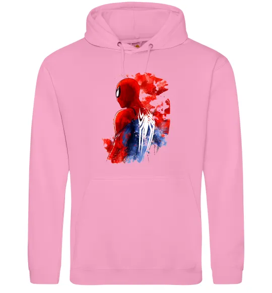 Мужская толстовка (худи) Spider man Розовый фото