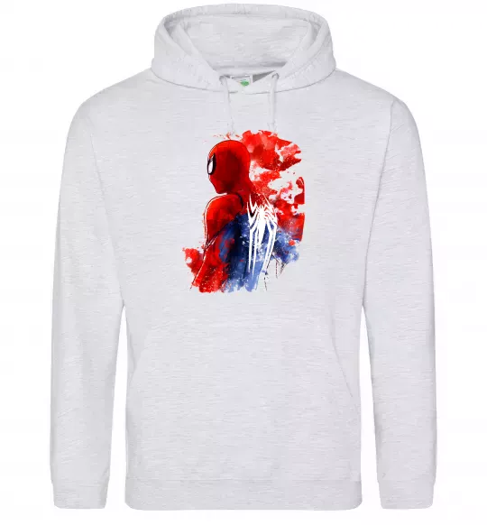 Жіноча толстовка (худі) Spider man Сірий меланж фото