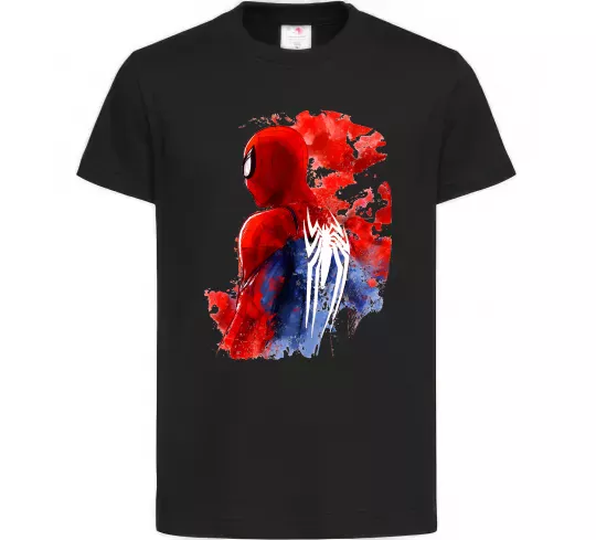 Дитяча футболка Spider man Чорний фото