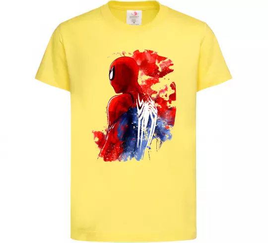 Дитяча футболка Spider man Лимонний фото