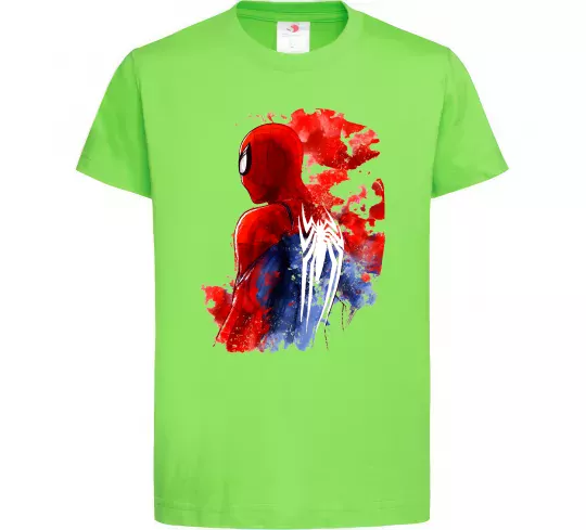 Дитяча футболка Spider man Лаймовий фото