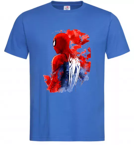 Чоловіча футболка Spider man Яскраво-синій фото