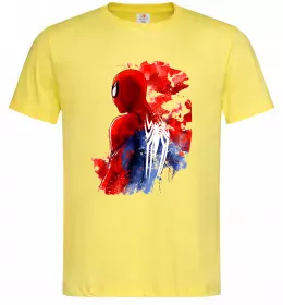 Мужская футболка Spider man Лимонный фото