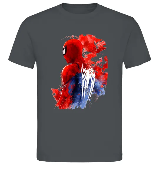 Чоловіча футболка Spider man Графіт фото