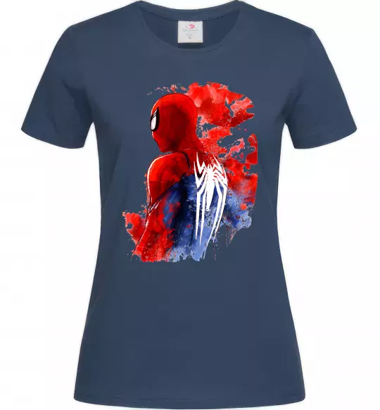 Жіноча футболка Spider man Темно-синій фото