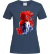 Жіноча футболка Spider man Темно-синій фото