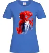 Жіноча футболка Spider man Яскраво-синій фото