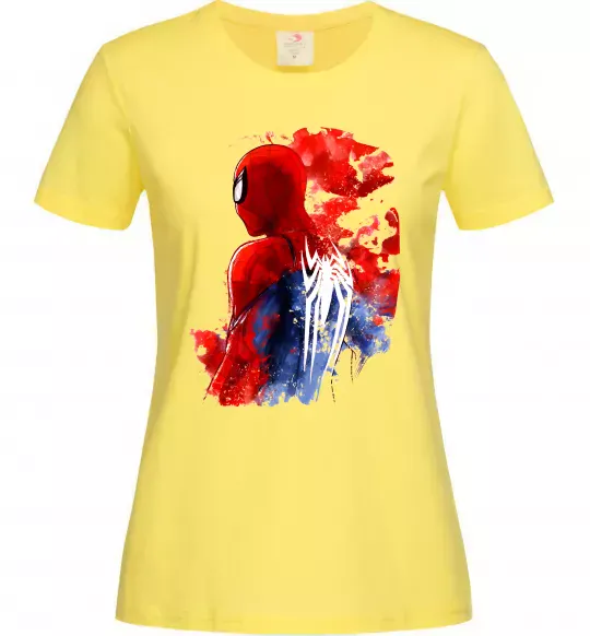 Жіноча футболка Spider man Лимонний фото