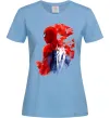 Жіноча футболка Spider man Блакитний фото