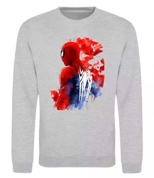 Світшот Spider man Сірий меланж фото