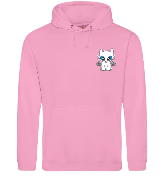 Женская толстовка (худи) Дракон біла фурія ВИШИВКА Розовый фото