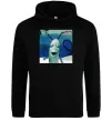 Мужская толстовка (худи) Планктон Черный фото