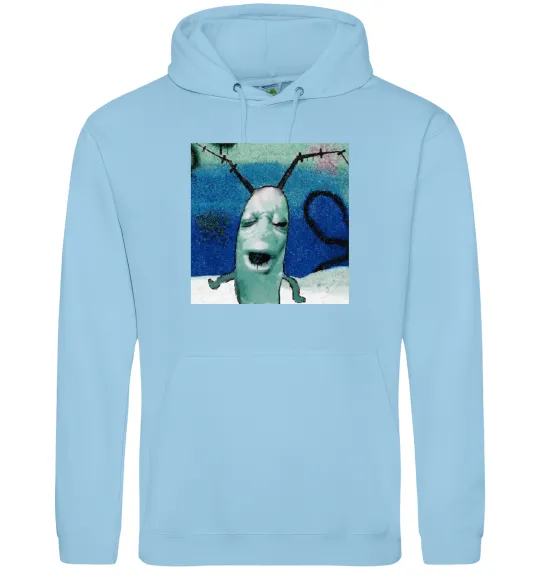 Чоловіча толстовка (худі) Планктон Блакитний фото