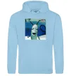 Женская толстовка (худи) Планктон Голубой фото
