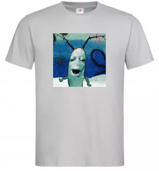 Мужская футболка Планктон Серый фото