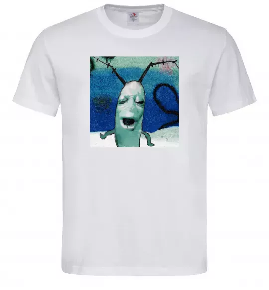 Мужская футболка Планктон Белый фото