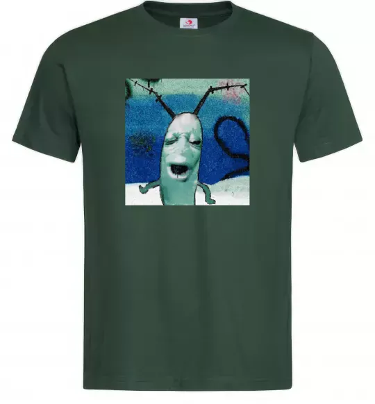 Мужская футболка Планктон Темно-зеленый фото