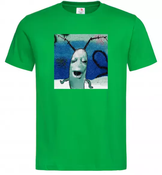 Мужская футболка Планктон Зеленый фото