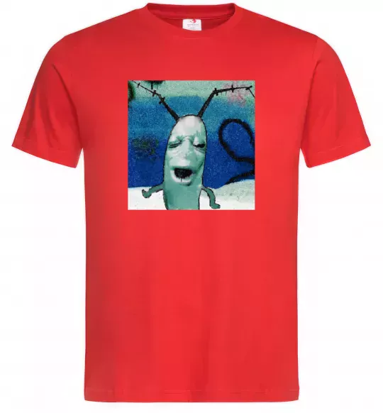 Мужская футболка Планктон Красный фото