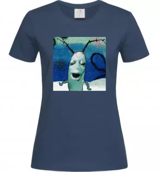 Жіноча футболка Планктон Темно-синій фото