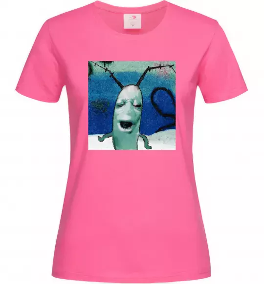 Жіноча футболка Планктон Яскраво-рожевий фото