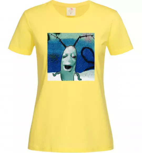 Жіноча футболка Планктон Лимонний фото