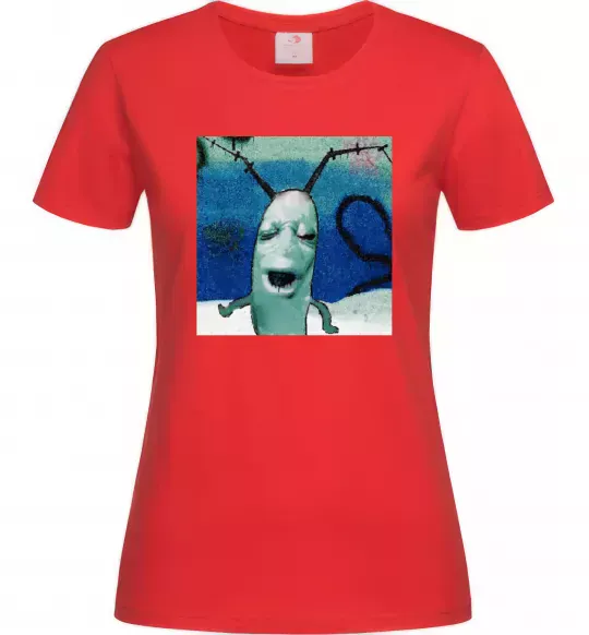 Жіноча футболка Планктон Червоний фото