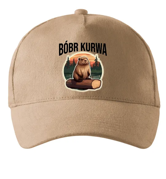 Кепка Bobr kurwa Пісочний фото
