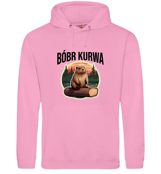 Жіноча толстовка (худі) Bobr kurwa Рожевий фото