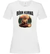 Жіноча футболка Bobr kurwa Білий фото