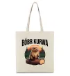 Эко-сумка Bobr kurwa Бежевый фото