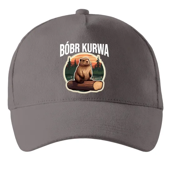Кепка Bobr kurwa Сірий фото