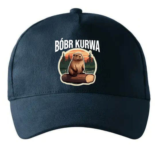 Кепка Bobr kurwa Темно-синій фото