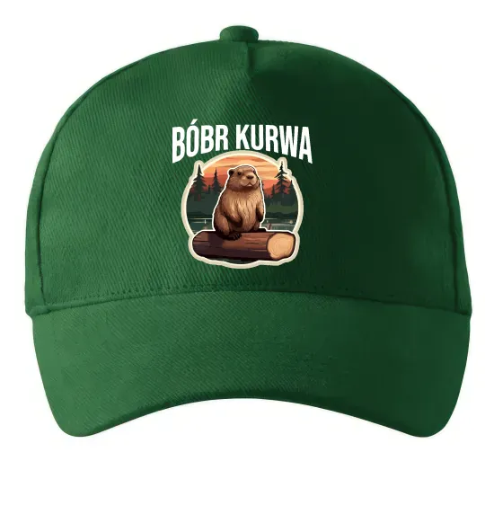 Кепка Bobr kurwa Темно-зелений фото