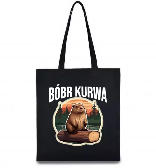 Эко-сумка Bobr kurwa Черный фото