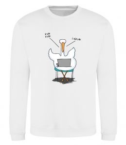 Світшот Гусак з ноутбуком