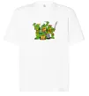 Футболка Оверсайз Черепашки-ніндзя Белый фото