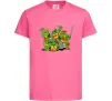 Дитяча футболка Черепашки-ніндзя Яскраво-рожевий фото