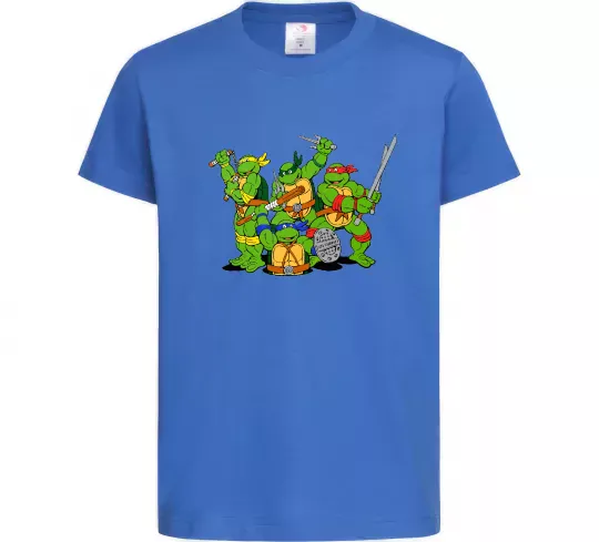 Дитяча футболка Черепашки-ніндзя Яскраво-синій фото