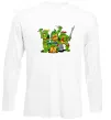Лонгслив Черепашки-ніндзя Белый фото