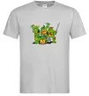 Чоловіча футболка Черепашки-ніндзя Сірий Чоловіча футболка Черепашки-ніндзя Сірий фото