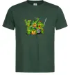 Чоловіча футболка Черепашки-ніндзя Темно-зелений Чоловіча футболка Черепашки-ніндзя Темно-зелений фото
