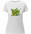Жіноча преміум футболка Черепашки-ніндзя Білий фото