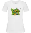 Жіноча футболка Черепашки-ніндзя Білий фото