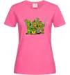 Жіноча футболка Черепашки-ніндзя Яскраво-рожевий фото
