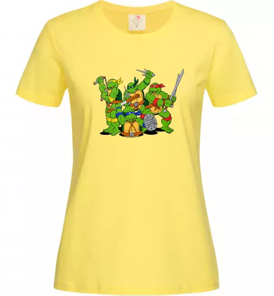 Жіноча футболка Черепашки-ніндзя Лимонний фото